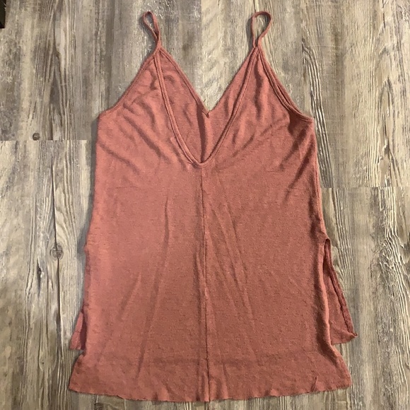 Urban Outfitters Project Social T Tank MAUVE Spaghetti Cami V Neck - Picture 2 of 3